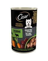 CESAR 400g - visavertis drėgnas ėdalas suaugusiems šunims su ėriena, morkomis, bulvėmis ir špinatais