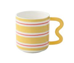 EASY LIFE porcelianinis puodelis "Twist yellow", 350 ml
