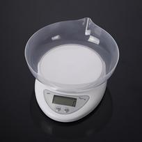 5 kg Skaitmeninės virtuvinės svarstyklės su dubeniu - Didelio tikslumo, skirtos maisto gaminimui, kepimui, vaistams gray