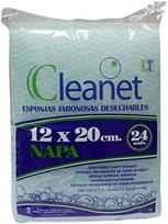 Šluostė prausimui, Cleanet 20x12cm, 24 vnt.
