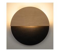 LED sieninis šviestuvas LUNA LED/7W/230V diametras 26 cm juoda/smėlio spalva