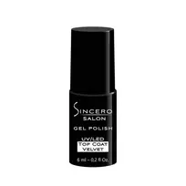 Matinis gelinio nagų lakas top coat velvet SINCERO SALON