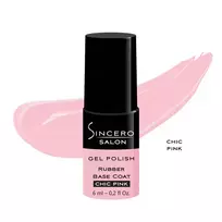 Rubber bazė SINCERO SALON Chic pink, 6 ml