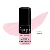 Rubber bazė SINCERO SALON Glitter rouge, 6 ml
