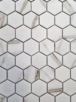 Plytelė sienoms ir grindims Hexagon Marble MCKT1001 6x5 (28,1 x 32,5)cm