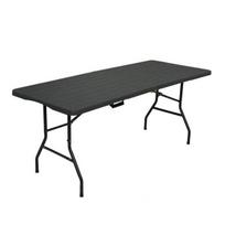 Sulankstomas turistinis stalas Nils Camp NC1618, 180x74x73 cm, juodas