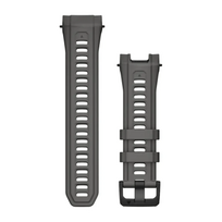 Silikoninis dirželis Garmin Instinct 3 50 mm laikrodžiui, 26 mm, anglies spalvos