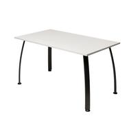 Valgomojo stalas Flex - juodos kojos / Baltas 1600x800x750mm