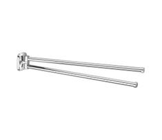 Aqualine - Sieninė pasukama rankšluosčių kabykla RUMBA 45 cm blizgus chromas