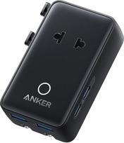 "Anker Nano Travel Adapter Worldwide", universalus kelioninis adapteris su 4 x USB, 2 x USB C, 2 x USB A ir 1 x kintamosios srovės, kištukinis adapteris Vokietijai, JAV, Anglijai, gali būti naudojamas daugiau kaip 200 šalių, idealiai tinka