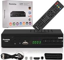 "Romicta" HD palydovinis imtuvas, palydovinis imtuvas su HDMI, DVB-S/S2, PVR, EPG, SCART, USB medijos grotuvas, HDTV, "YouTube", orai, juodas - HDTV palydovinis imtuvas