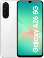 "Samsung Galaxy A26" 5G AI išmanusis telefonas be sutarties, nemokamas Simlock AI mobilusis telefonas su "Android", 6GB RAM, 128GB atminties, 50 MP kamera, baltas, 2,5 metų garantija [išskirtinai "Amazon"]