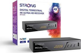 Dekoderis STRONG TNT UHD 4K | DVB-T2 | Suderinamas su HEVC265 | USB TV imtuvas / tiuneris | Dolby Digital Plus | HDMI | Scart