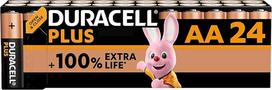 Šarminės baterijos "Duracell Plus AA Mignon", 1,5 V LR6 MN1500, 24 vnt.
