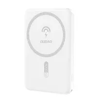 Magnetinis 5000 Mah "powerbank" Su Indukciniu įkrovikliu Magsafe, Baltas