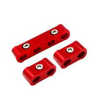 3 vnt. Automobilio variklio žvakių laidų laikikliai, separatoriai, uždegimo kabelių spaustukai, automobilių dekoravimo priedai 8MM/9MM/10MM raudona