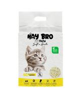 TOFU kraikas katėms „HayBro ” 7L/2,5Kg., (Citrinų) 100% NATŪRALUS KRAIKAS - 6 vnt. x 7 L
