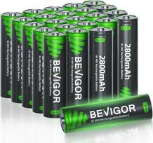 AA baterijos, 2800 mAh 1,2 V baterijos, didelės talpos AA NiMH įkraunamos baterijos, 24 vnt., iš anksto įkrautos
