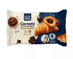 NUTRIFREE CORNETTI - kruasanai su šokolado įdaru be glitimo, 240g