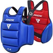 Tekvondo krūtinės apsauga RDX T2, raudona, mėlyna, S/M