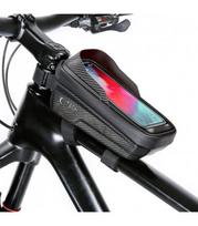 Juodas universalus telefonų dėklas dviračiams "Tech-Protect V2 Bike Mount M"