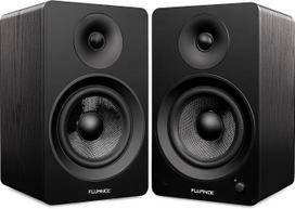 "Fluance Ai61 2 Way 2.0" stereofoninis knygų garsiakalbis su 6,5 colio garsiakalbiais, 120 W stiprintuvu patefonui, televizoriui, kompiuteriui ir "Bluetooth 5", optiniu, USB ir žemųjų dažnių išėjimu (juodas pelenų spalvos)