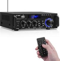 "HiFi" stiprintuvas BT-298A+ "Bluetooth5.0" mini stereofoninio garso stiprintuvo imtuvas 2 kanalai 40W x 2 skaitmeninis galios stiprintuvas Garso stiprintuvas su FM radiju, SD / USB kortelės įvestis namų / automobilio garsiakalbiui