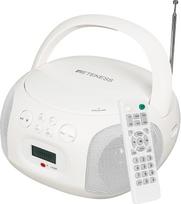 "Retekess TR636" nešiojamasis CD grotuvas, "Boombox" su "Bluetooth", FM radiju, USB, AUX įvestimi, miego laikmačiu, nuotolinio valdymo pulteliu, lengvai valdomas vaikų ir vyresnio amžiaus žmonių (baltas)