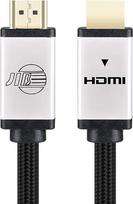 JIB HDMI 2.0 kabelis, 5,0 m, 4K 60 Hz didelės spartos HDMI ir HDMI 2.0 pintas kabelis, skirtas televizoriui, PS4, 5 metrai