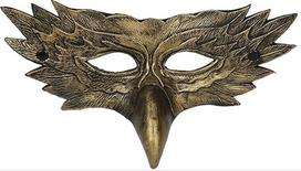 MIMIKRY Pusė kaukė pelėda pelėdos kaukė su ilgu snapu paukštis pelėda kaukė Venecijos maskarado pokylis Commedia dell'arte Erelis