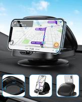 Mobile Phone Holder Car, 360° Rotatable Mobile Phone Holder Car, Dashboard Car Mobile Phone Holder with Adhesive Base, Car Mobile Phone Holder for iPhone 14/13/12 Pro Max/12/XS/XR/8, Samsung Galaxy,