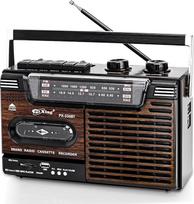 Nešiojamasis kasečių grotuvas, "Boombox", nešiojamasis retro kasečių grotuvas, palaiko SD/MMC/USB/kasetės atkūrimą, AM/FM/SW juostos radijas, HiFi garso kokybė, įmontuotas garsiakalbis