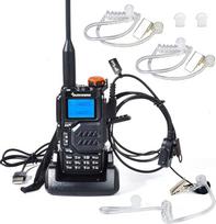 Quansheng UV-K5 5W dviejų juostų Walkie Talkie įkroviklis, įkraunamas baterijomis Radijo stotis, VHF UHF dvikryptis radijo ryšio stotis (su ausų kištukais, skaidriu garso vamzdeliu, ausų kištukais)