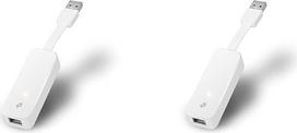 TP-Link UE300 USB-Ethernet adapteris, USB 3.0-RJ45 1000Mbps Ethernet LAN tinklo adapteris, "Plug and Play" su "Windows 11/10", "Mac OS" ir "Linux" OS, sulankstomas ir nešiojamas (2 vnt.)