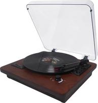 Vinilinis patefonas su "Bluetooth" išvestimi ir įvestimi, FM radiju, USB/SD įrašymu, 3 greičių 33/45/78 aps/min, RCA išvestimi, AUX įvestimi