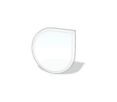 Stiklas po židiniu 1100x1100x6 mm tear