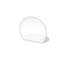Stiklas po židiniu 1200x1050x8 mm puslankiu