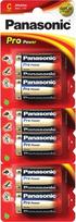 "Panasonic Pro Power Gold" LR14PPG šarminės C tipo baterijos 6 vnt. (LR14, MN1400, AM2)