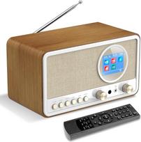 DAB+/FM radijas su "Bluetooth", skaitmeninis radijo virtuvės radijas DAB Plus radijas su nuotolinio valdymo pulteliu, virtuvės radijo žadintuvas su miego laikmačiu, žadintuvas su "Snooze" funkcija - USB/Aux-in, juodas (baltas)