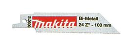 P-04896 Tiesinio pjūklo pjūkleliai 100X0.9MM (24TPI), 5vnt., metalui Makita