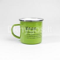 Metalinis puodelis „Mama“, žalias, 300 ml