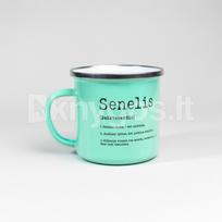 Metalinis puodelis „Senelis“, mėtinis, 300 ml