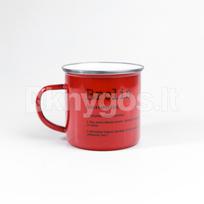 Metalinis puodelis „Brolis“, raudonas, 300 ml
