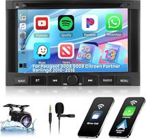 "Hikity" 2G 64G automobilinis radijas "Android 13", skirtas "Peugeot 3008 5008 Partner Citroen Berlingo 2010-2016" su belaidžiu "Carplay Android Car", 7 colių automobilinis radijas su GPS navigacija "Bluetooth" "WiFi" RDS FM SWC MIC