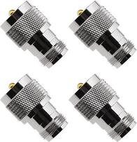 OTOTEC Koaksialinis adapteris N-Buchse auf UHF-Stecker PL259 RF für WLAN-Geräte, Antennen, WLAN-Radios, vergoldete Kontakte, 4 Stück
