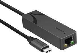 SABRENT USB Type-C-5G Ethernet adapteris - aliuminio korpusas 5Gb/s kelių gyslų greitis Atgalinis suderinamumas su 1GbE/2,5GbE magistralės maitinimu Patvarus "Plug and Play" USB-C įrenginiams