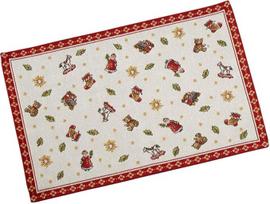 Villeroy & Boch - Toy's Delight Platzset Rot und Weiß, Waschmaschinengeeignet, Weihnachtsdeko, Gobelin Tischset, Platzdeckchen Weihnachten, Weihnachtsdekoration, Baumwolle, Polyester (Packung mit 6)