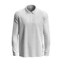 Vyriški polo Stedman ST3400 marškinėliai ilgomis rankovėmis, white