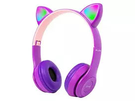 Ausinės Blow Wireless headset Bluetooth 5.0 LED for kids Purple Ears