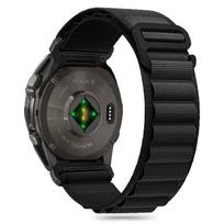 Juoda apyrankė "Tech-Protect Nylon Pro" laikrodžiui Garmin Fenix 5 / 6 / 6 PRO / 7 / 8 / 8 PRO (47 MM) / E